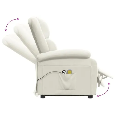 Fauteuil de massage Crème Velours