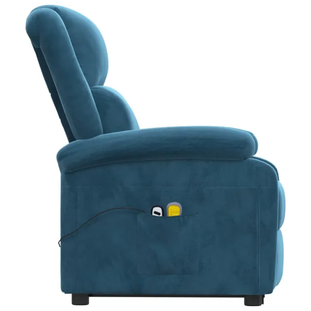 Fauteuil de massage Bleu Velours