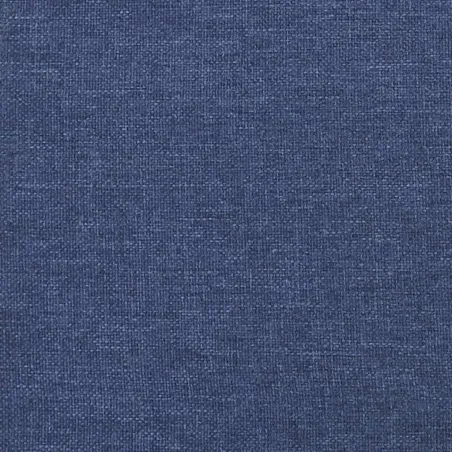 Cadre de lit sans matelas bleu 90x190 cm tissu