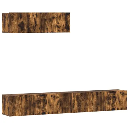 Ensemble de meubles TV 3 pcs Chêne fumé Bois d'ingénierie 2