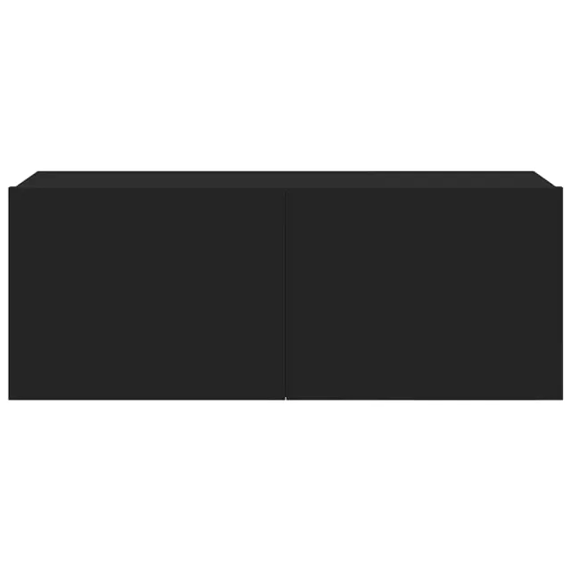 Ensemble de meubles TV 7 pcs Noir Bois d'ingénierie