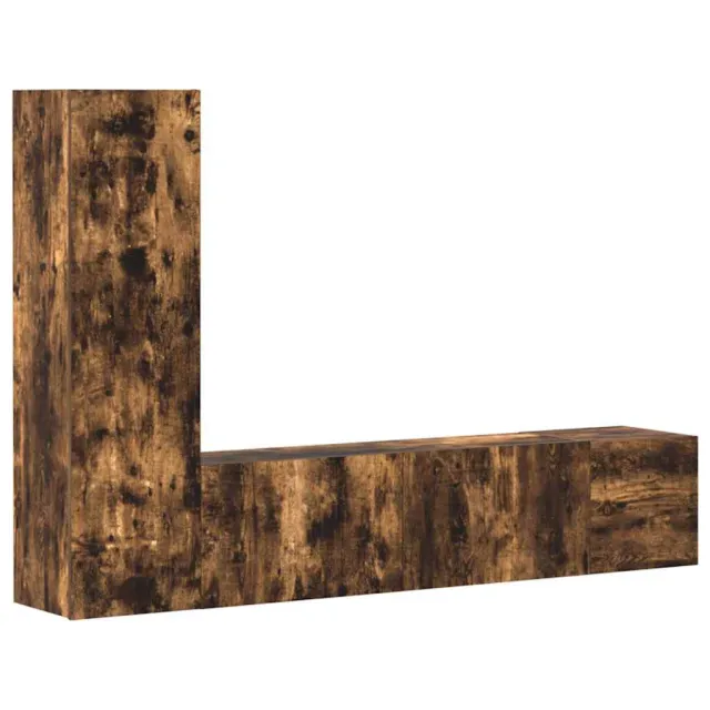 Ensemble de meubles TV 3 pcs Chêne fumé Bois d'ingénierie