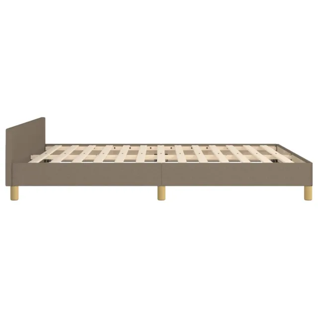 Cadre de lit sans matelas taupe 140x200 cm tissu