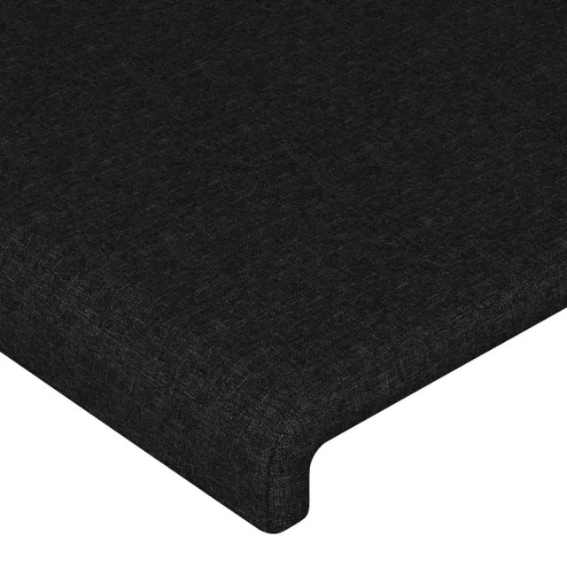 Cadre de lit sans matelas noir 200x200 cm tissu
