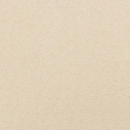 Cadre de lit sans matelas crème 140x200 cm tissu