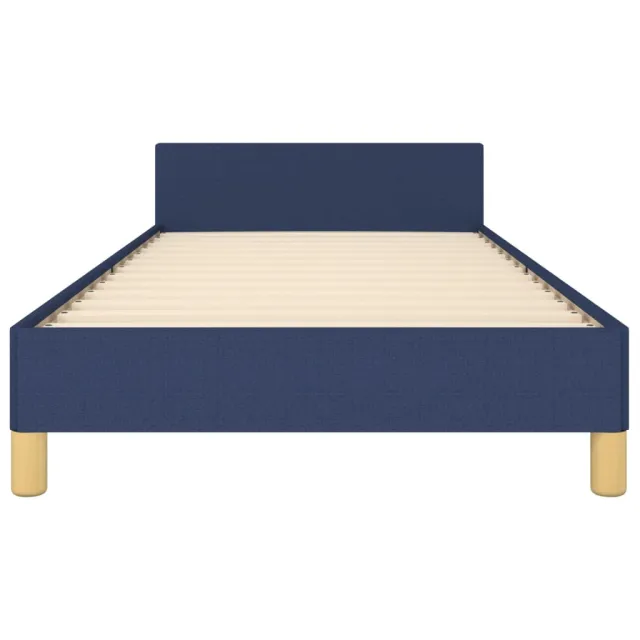 Cadre de lit sans matelas bleu 80x200 cm tissu