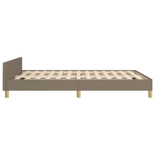 Cadre de lit sans matelas taupe 140x200 cm tissu