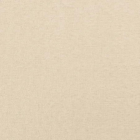 Cadre de lit sans matelas crème 140x190 cm tissu