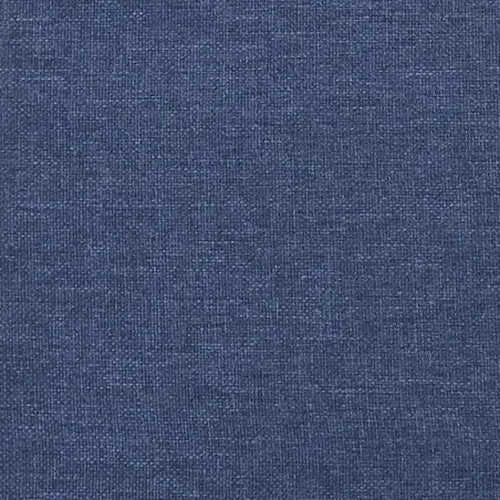 Cadre de lit sans matelas avec tête de lit bleu 200x200cm tissu