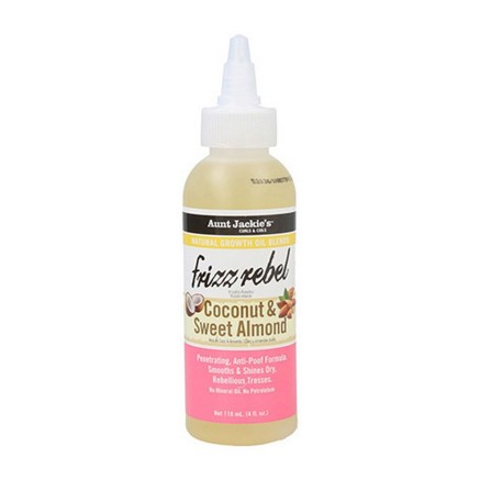 Huile dure Aunt Jackie's C&C Coconut & Sweet Almond Frizz Rebel (118 m