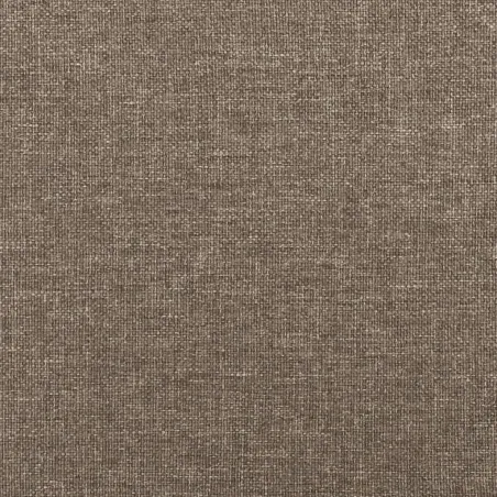 Cadre de lit sans matelas avec tête de lit taupe 80x200cm tissu