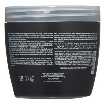 Mascarilla Capilar Semi Di Lino Sublime Detoxifying Mud Alfaparf Milan 2