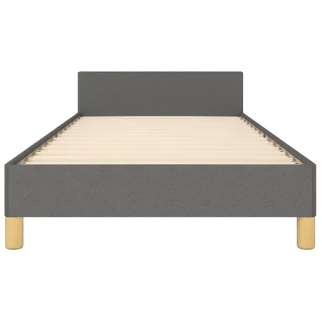 Cadre de lit sans matelas avec tête de lit 90x200cm tissu