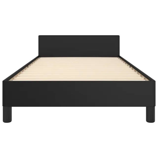 Cadre de lit sans matelas noir 80x200 cm similicuir