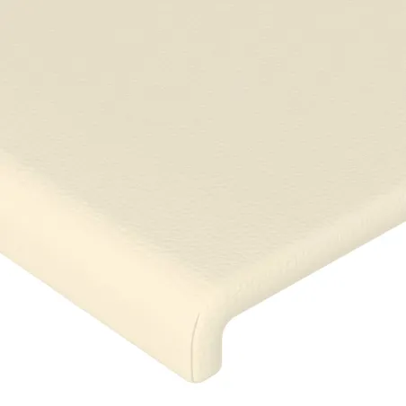 Cadre de lit sans matelas crème 80x200 cm similicuir