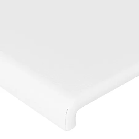 Cadre de lit sans matelas blanc 100x200 cm similicuir