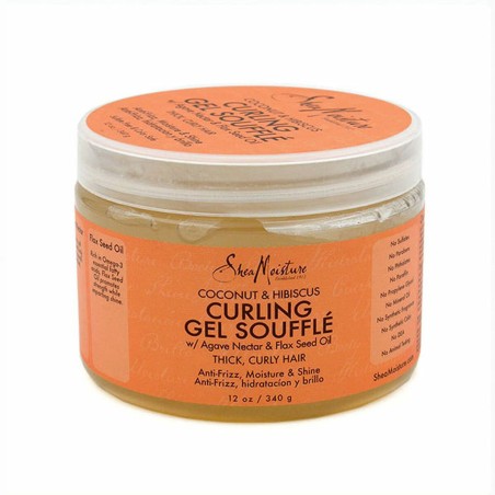 Gel Fijador Shea Moisture Coconut & Hibiscus Curl Cabellos Rizados (34