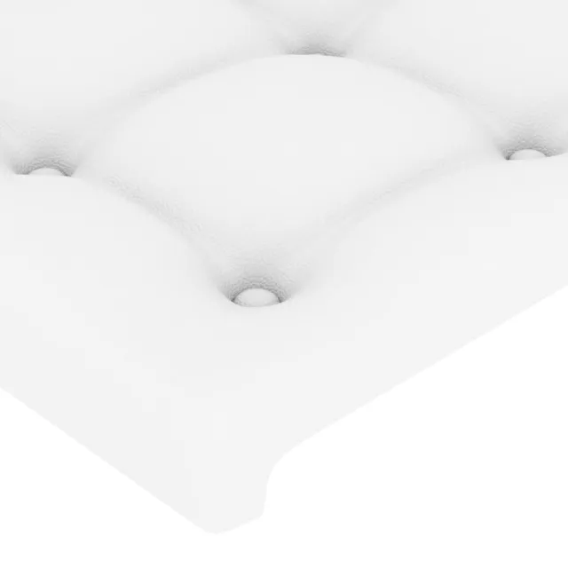 Cadre de lit sans matelas blanc 140x190 cm similicuir