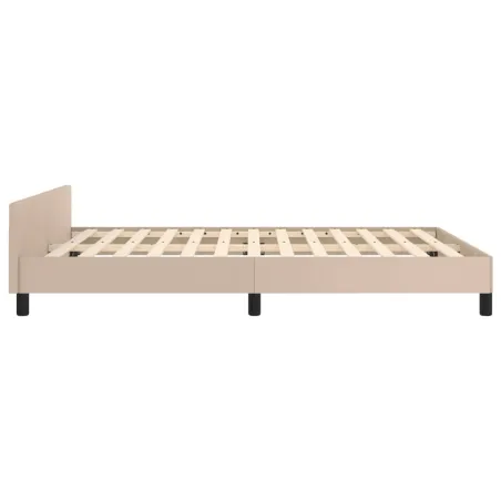 VidaXL Cadre de lit sans matelas cappuccino 140x200 cm similicuir