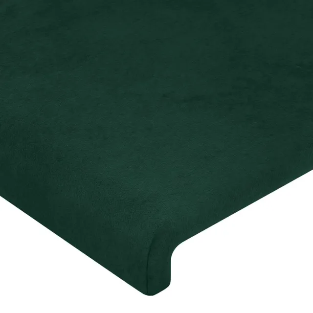 Cadre de lit sans matelas vert foncé 200x200 cm velours