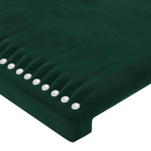 Cadre de lit sans matelas vert foncé 90x200 cm velours
