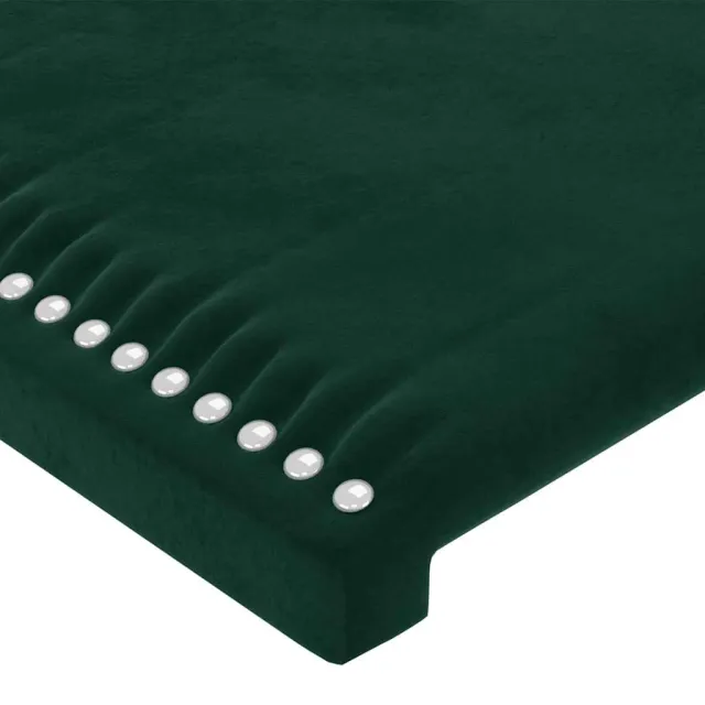 Cadre de lit sans matelas vert foncé 100x200 cm velours