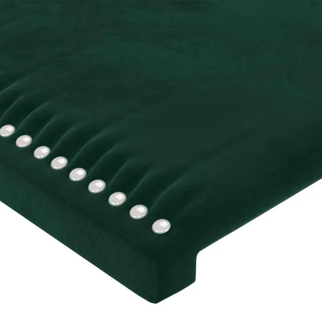 Cadre de lit sans matelas vert foncé 120x200 cm velours