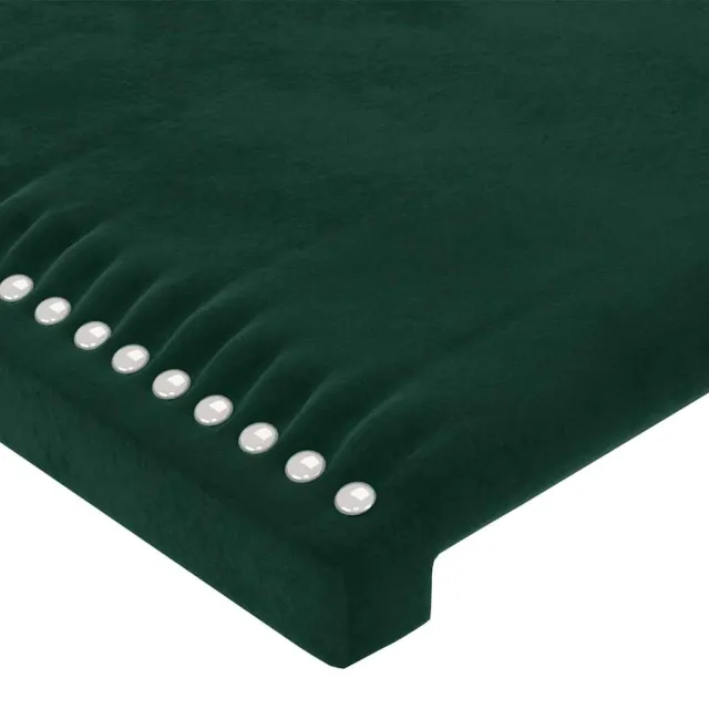Cadre de lit sans matelas vert foncé velours