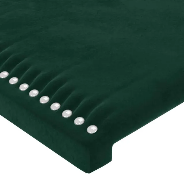 Cadre de lit sans matelas vert foncé 200x200 cm velours