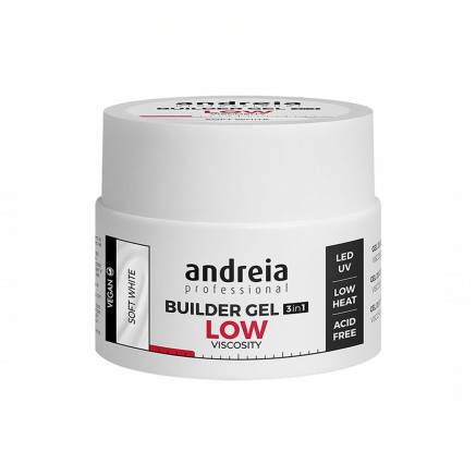 Gel-Nagellack Builder Low Viscosity Andreia Professional Builder Weiß