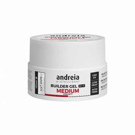 Gel-Nagellack Medium Viscosity Andreia Professional Builder Weiß (22