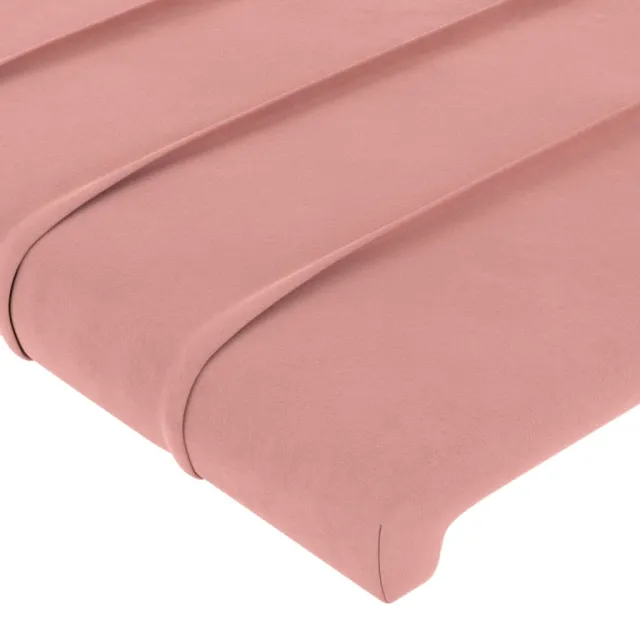 Cadre de lit sans matelas rose velours