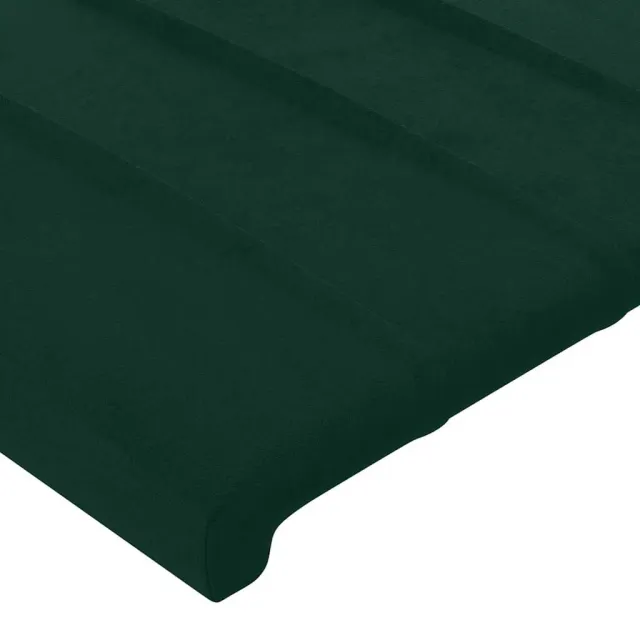 Cadre de lit sans matelas vert foncé 90x200 cm velours