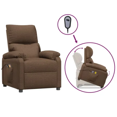 Fauteuil de massage Marron Tissu