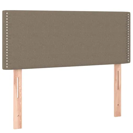 Sommier à lattes de lit avec matelas Taupe 90x190 cm Tissu