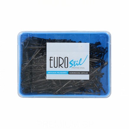 Haarspeldjes Eurostil Clips Negro (300 pcs)