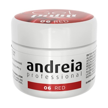 Gellak Andreia Gel Paint 4 ml Rood Nº 06