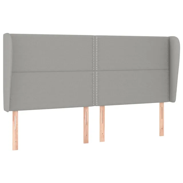 Sommier à lattes de lit avec matelas Gris clair 200x200cm Tissu