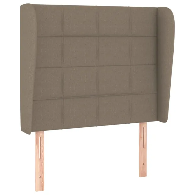 Sommier à lattes de lit avec matelas Taupe 80x200 cm Tissu