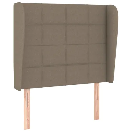 Sommier à lattes de lit avec matelas Taupe 80x200 cm Tissu
