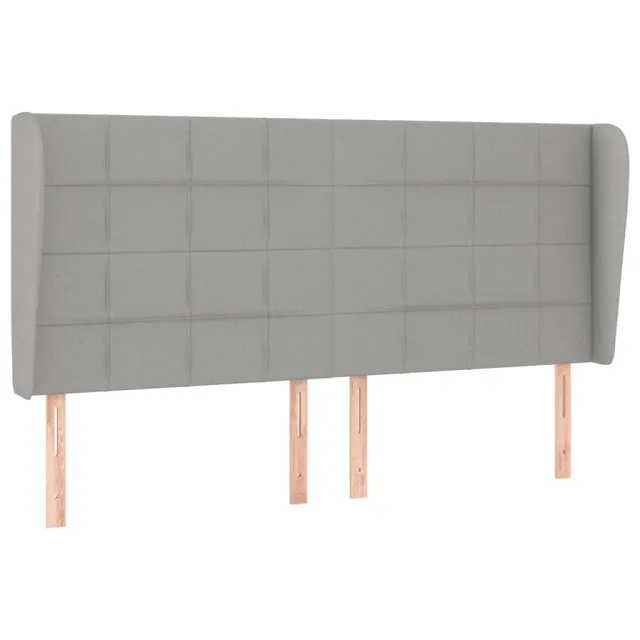 Sommier à lattes de lit avec matelas Gris clair 180x200cm Tissu