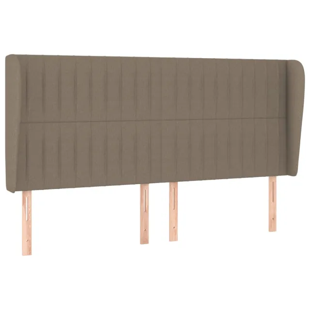 Sommier à lattes de lit avec matelas Taupe 160x200 cm Tissu