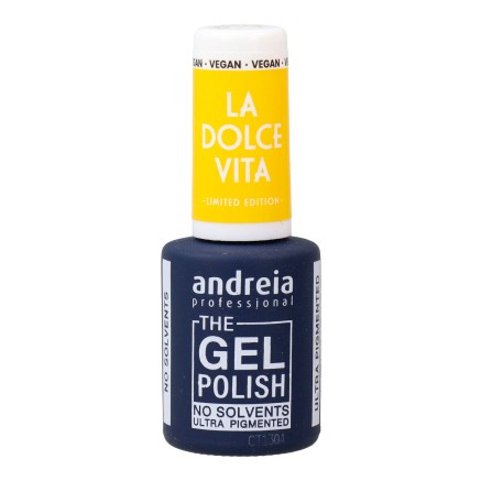 Smalto per unghie in gel Andreia La Dolce Vita DV4 Canary Yellow 10,5