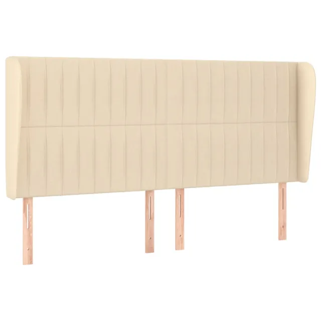 Sommier à lattes de lit avec matelas Crème 200x200 cm Tissu