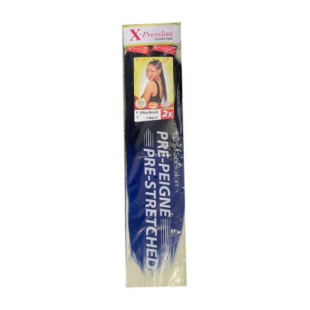 Haarverlängerungen X-Pression Pre-Peigne T1b/Deep Violet 2 Stück