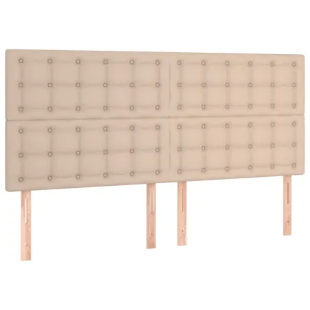 Sommier à lattes de lit avec matelas Cappuccino 180x200 cm