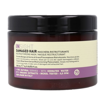 Masque réparateur pour cheveux Insight Damaged Cabello 500 ml