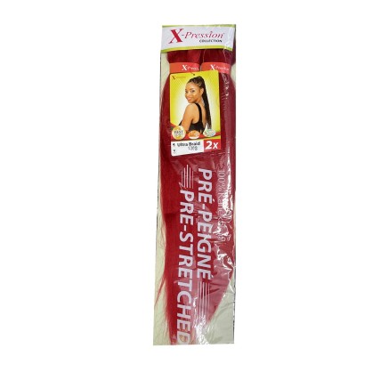 Haarextensies X-Pression Pre Peigne Rood 2 Stuks