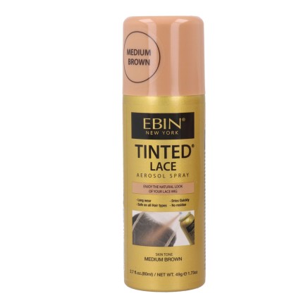 Tinte para peluca Ebin New York Tinted Lace Medium Brown 80 ml