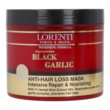 Masque pour cheveux Lorenti Black Garlik 500 ml